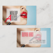 Professionele marktartiest, schoonheid visitekaartje (Voorkant / Achterkant)