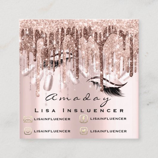 Professionele marktleider Nail Manicure Drivers Vierkante Visitekaartje (Voorkant)