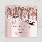 Professionele marktleider Nail Manicure Drivers Vierkante Visitekaartje (Achterkant)