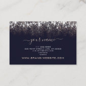 Professionele marktpartij Artiest Luminous Glitter Visitekaartje (Achterkant)