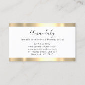 Professionele marktspeler - Aangepast Logo goud Visitekaartje (Achterkant)