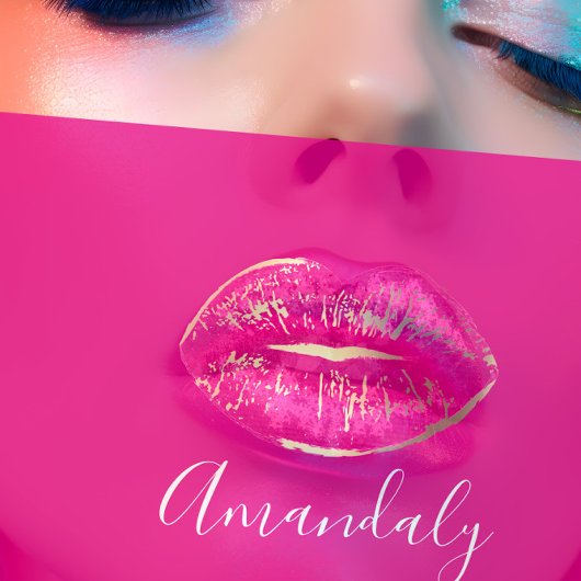 Professionele marktspeler Licht roze Gold White Visitekaartje