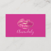 Professionele marktspeler Licht roze Gold White Visitekaartje (Voorkant)