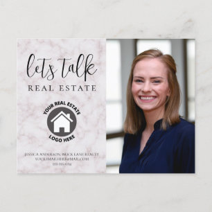 Professionele marmer Info Foto Real Estate Briefkaart