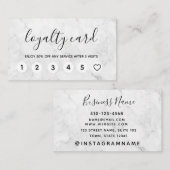 Professionele marmer Modern Loyalty-Kaarten Visitekaartje (Voorkant / Achterkant)