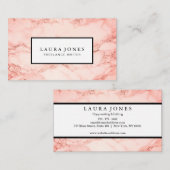 Professionele marmer visitekaartje (Voorkant / Achterkant)