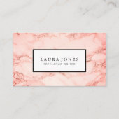 Professionele marmer visitekaartje (Voorkant)