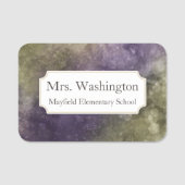 Professionele, marmerbare, aangepaste werknaam naamplaatje (Voorkant)