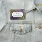 Professionele, marmerbare, aangepaste werknaam naamplaatje (In situ)