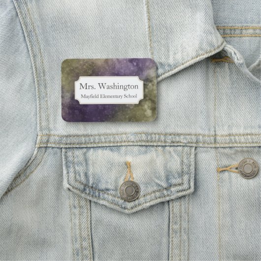 Professionele, marmerbare, aangepaste werknaam naamplaatje (In situ)