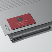 Professionele maroon met Logo Visitekaartje