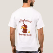 Professionele Marshmallow Roster Camping T-shirt (Achterkant)