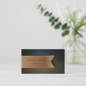 Professionele Masculine Retro Visitekaartje (Staand voorkant)