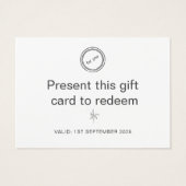 Professionele Massage Parlor Cadeaubon Visitekaartje (Achterkant)