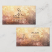 Professionele massagetherapie Lotus CHIROPRACTOR Visitekaartje (Voorkant / Achterkant)