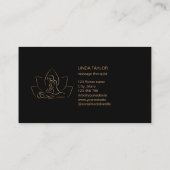 Professionele massagetherapie Lotus CHIROPRACTOR Visitekaartje (Achterkant)