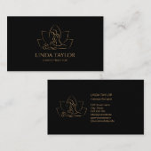 Professionele massagetherapie Lotus CHIROPRACTOR Visitekaartje (Voorkant / Achterkant)