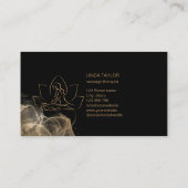 Professionele massagetherapie Lotus CHIROPRACTOR Visitekaartje (Achterkant)