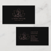 Professionele massagetherapie Lotus CHIROPRACTOR Visitekaartje (Voorkant / Achterkant)