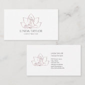 Professionele massagetherapie Lotus CHIROPRACTOR Visitekaartje (Voorkant / Achterkant)