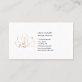 Professionele massagetherapie Lotus Spa Medical B Visitekaartje (Achterkant)
