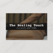 Professionele massagetherapie Masseuse relaxatie Visitekaartje (Voorkant)