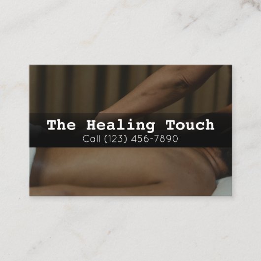 Professionele massagetherapie Masseuse relaxatie Visitekaartje (Voorkant)