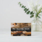 Professionele massagetherapie Masseuse relaxatie Visitekaartje (Staand voorkant)