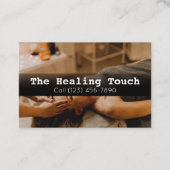 Professionele massagetherapie Masseuse relaxatie Visitekaartje (Voorkant)