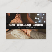 Professionele massagetherapie Masseuse relaxatie Visitekaartje (Voorkant)