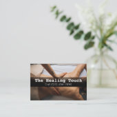 Professionele massagetherapie Masseuse relaxatie Visitekaartje (Staand voorkant)