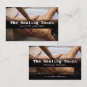 Professionele massagetherapie Masseuse relaxatie Visitekaartje (Voorkant / Achterkant)