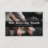 Professionele massagetherapie Masseuse relaxatie Visitekaartje (Voorkant)