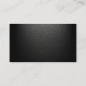 Professionele matte zwart — Eenvoudig stijlvol Visitekaartje (Achterkant)