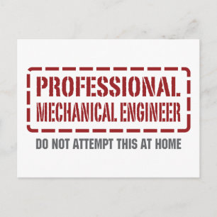 Professionele Mechanische ingenieur Briefkaart