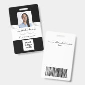 Professionele Medewerker Moderne Werkidentificatie Badge (Voor- en achterkant)