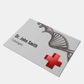 Professionele medische 3D-symbolen KruisDNA Deurmat (Schuin)