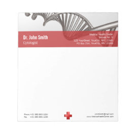 Professionele medische 3D-symbolen KruisDNA Notitieblok