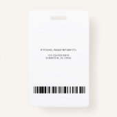 Professionele medische chirurgische werknemer badge (Achterkant)