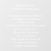 Professionele medische spa esthetische kliniek die raamsticker (Vel)