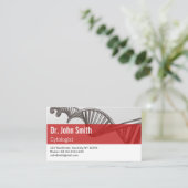 Professionele medische wetenschap DNA Strand Appoi Afsprakenkaartje (Staand voorkant)