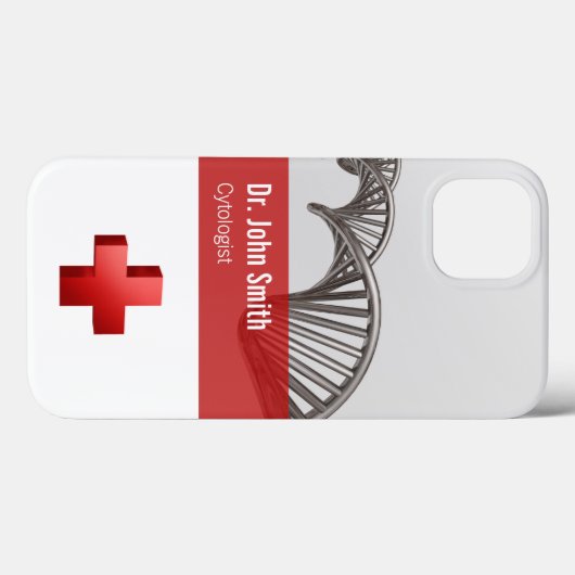 Professionele medische wetenschap DNA Strand Cross Case-Mate iPhone Case (Achterkant (horizontaal))