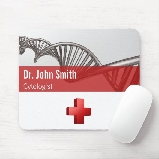 Professionele medische wetenschap DNA Strand Cross Muismat (Met muis)