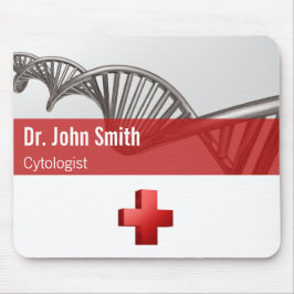 Professionele medische wetenschap DNA Strand Cross Muismat