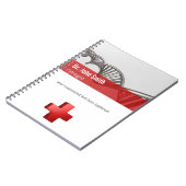 Professionele medische wetenschap DNA Strand Cross Notitieboek (Linkerzijde)