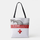 Professionele medische wetenschap DNA Strand Cross Tote Bag (Achterkant)