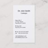 Professionele medische wetenschap DNA Strand Cross Visitekaartje (Achterkant)