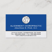 Professionele meervoudige chiropractische Benoemin Visitekaartje (Voorkant)