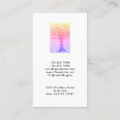 Professionele meisjesstructuur visitekaartje (Achterkant)