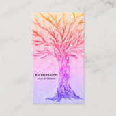 Professionele meisjesstructuur visitekaartje (Voorkant)